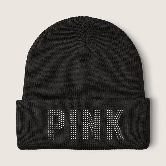VS PINK RIB BEANIE - Picture 1 of 3